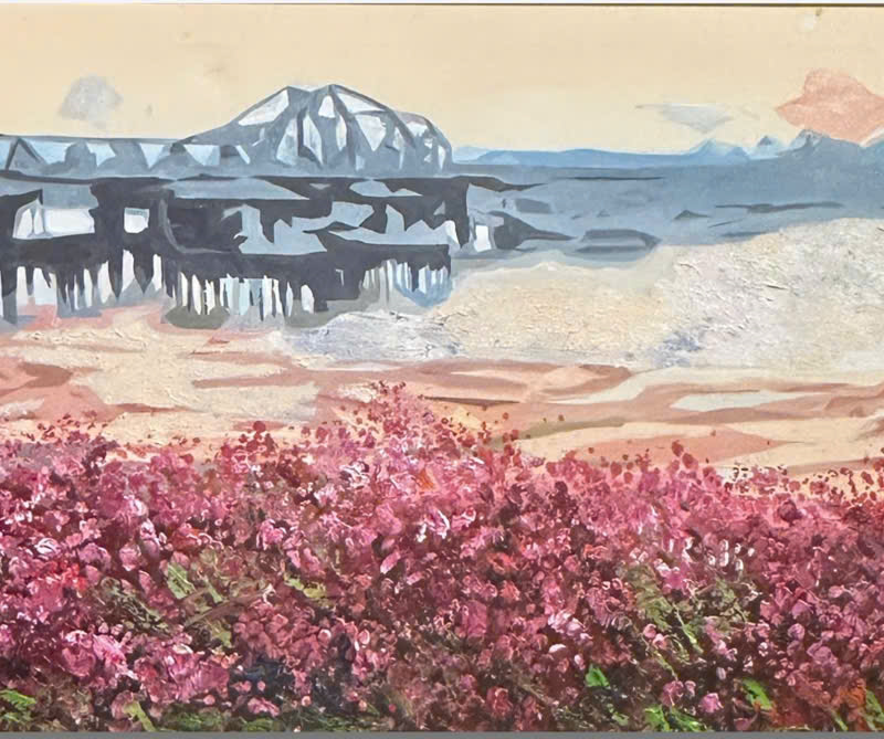 Cầu Long Biên 3 (Acrylic trên toan) Thế Hùng